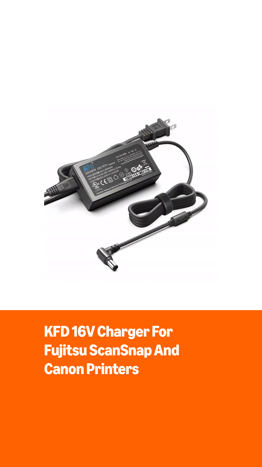 Amazon.com: KFD 16V Charger for Fujitsu ScanSnap iX500 iX1600